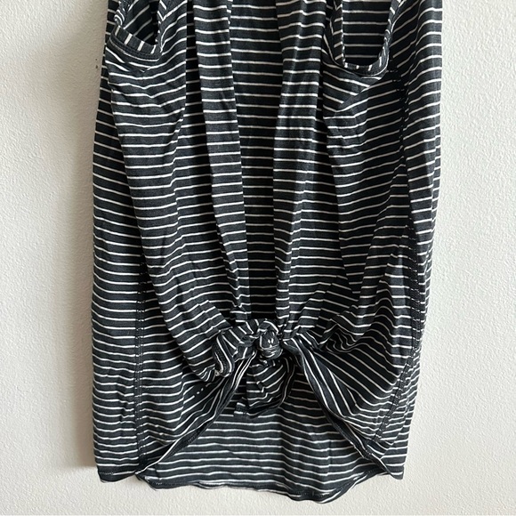 Lululemon All Tied Up Tank Modern Stripe Heathered Black White - Picture 10 of 11